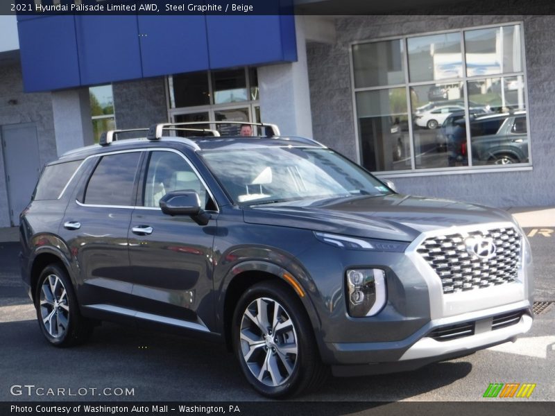 Steel Graphite / Beige 2021 Hyundai Palisade Limited AWD