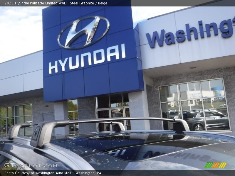 Steel Graphite / Beige 2021 Hyundai Palisade Limited AWD