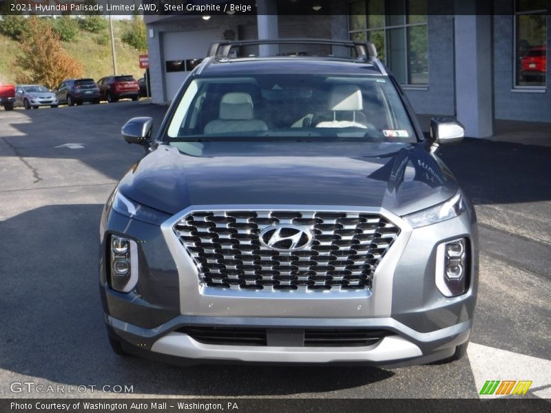 Steel Graphite / Beige 2021 Hyundai Palisade Limited AWD