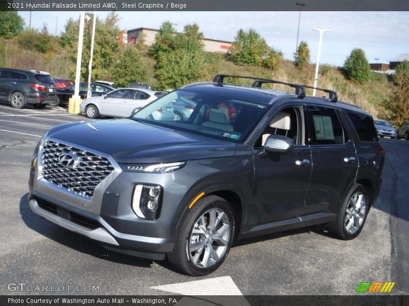Steel Graphite / Beige 2021 Hyundai Palisade Limited AWD