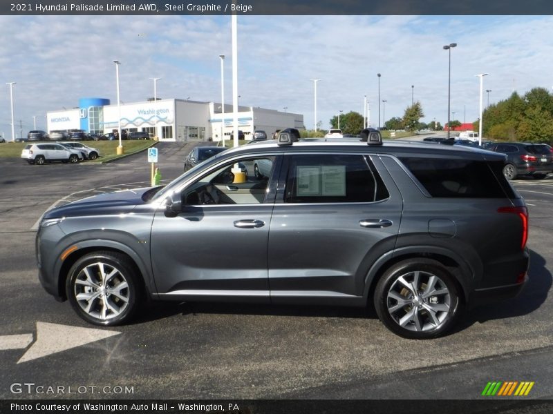 Steel Graphite / Beige 2021 Hyundai Palisade Limited AWD