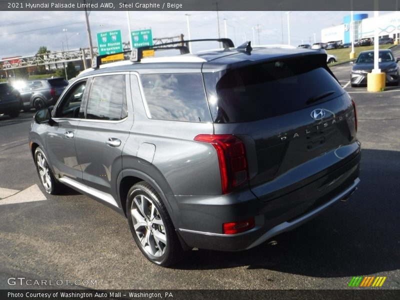 Steel Graphite / Beige 2021 Hyundai Palisade Limited AWD