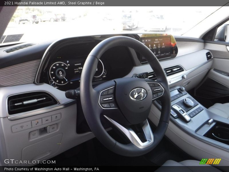 Steel Graphite / Beige 2021 Hyundai Palisade Limited AWD