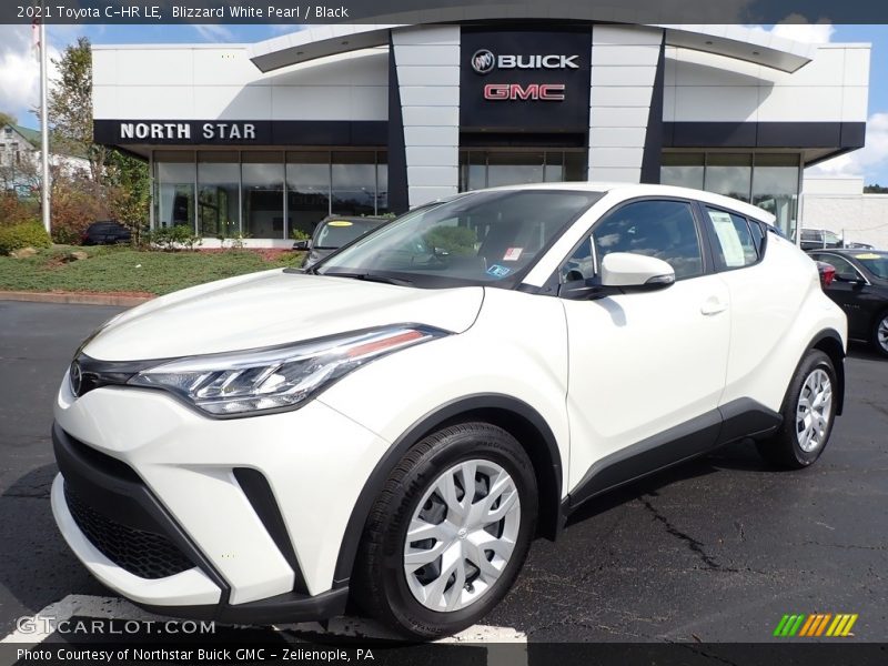 Blizzard White Pearl / Black 2021 Toyota C-HR LE