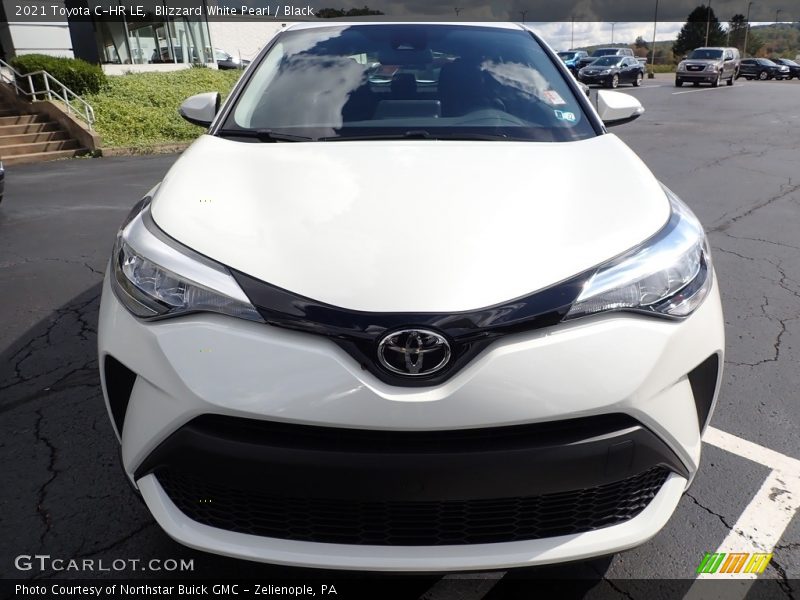 Blizzard White Pearl / Black 2021 Toyota C-HR LE