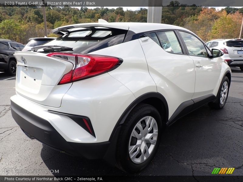 Blizzard White Pearl / Black 2021 Toyota C-HR LE