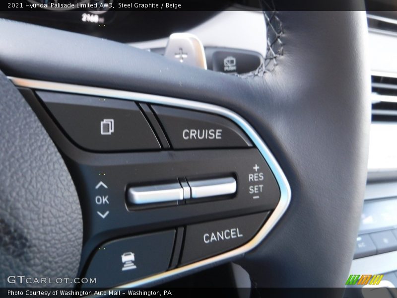Steel Graphite / Beige 2021 Hyundai Palisade Limited AWD