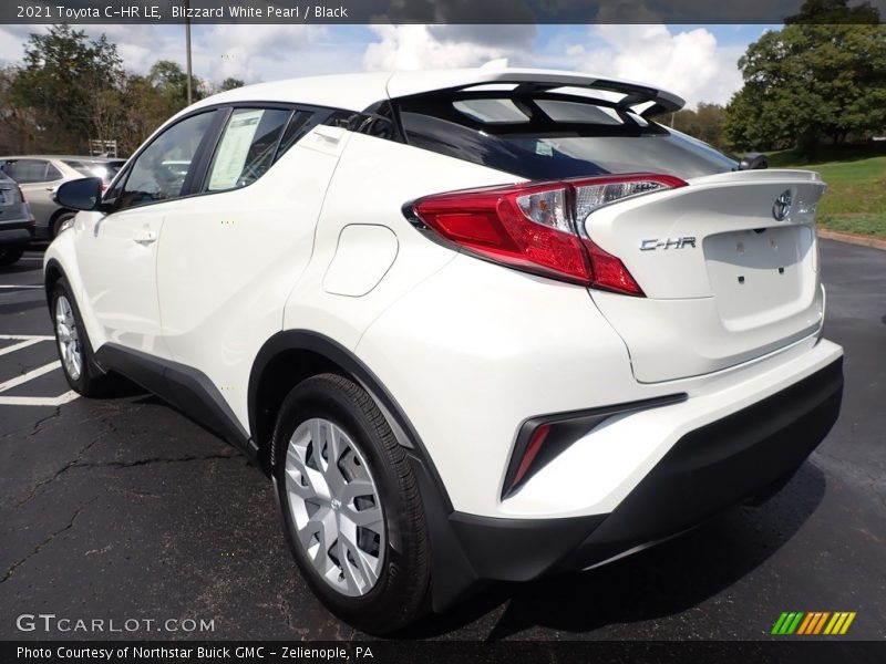 Blizzard White Pearl / Black 2021 Toyota C-HR LE