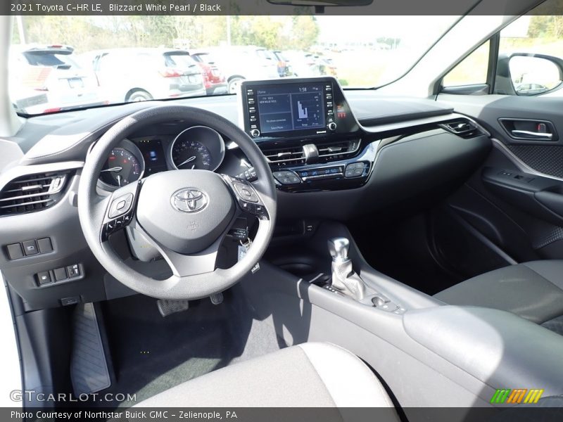 Blizzard White Pearl / Black 2021 Toyota C-HR LE