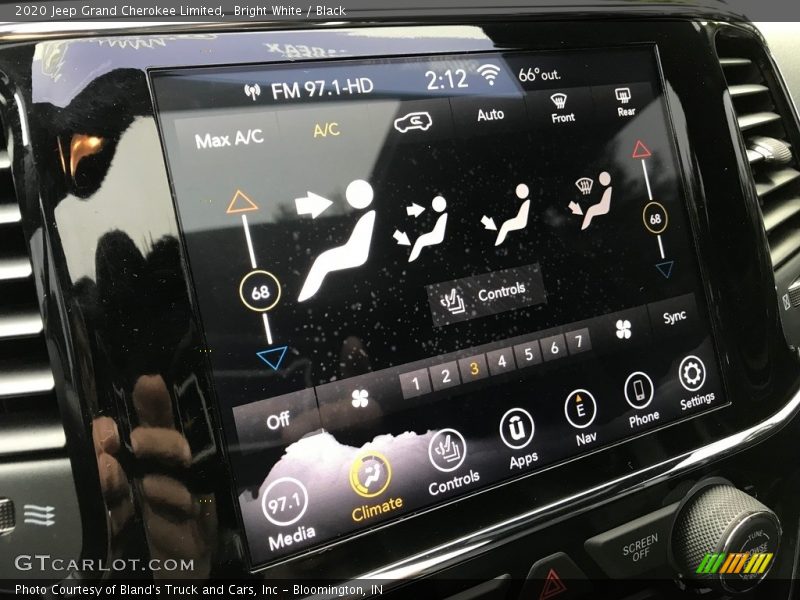 Bright White / Black 2020 Jeep Grand Cherokee Limited