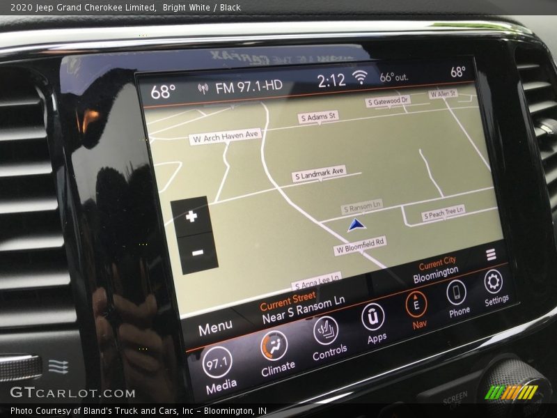 Bright White / Black 2020 Jeep Grand Cherokee Limited