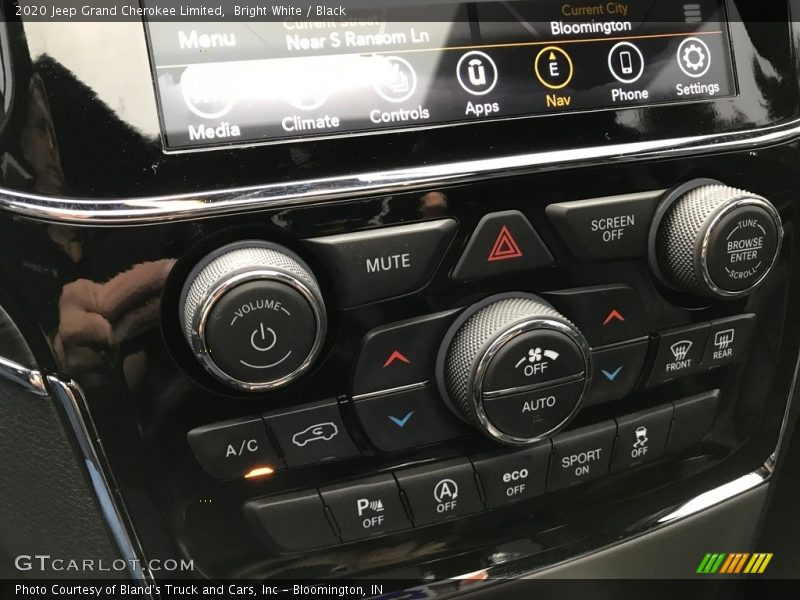Bright White / Black 2020 Jeep Grand Cherokee Limited