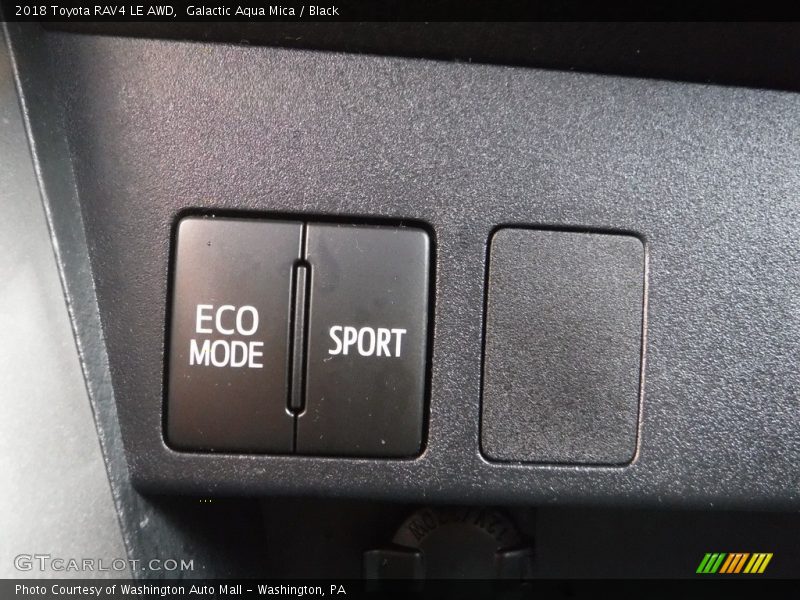 Galactic Aqua Mica / Black 2018 Toyota RAV4 LE AWD