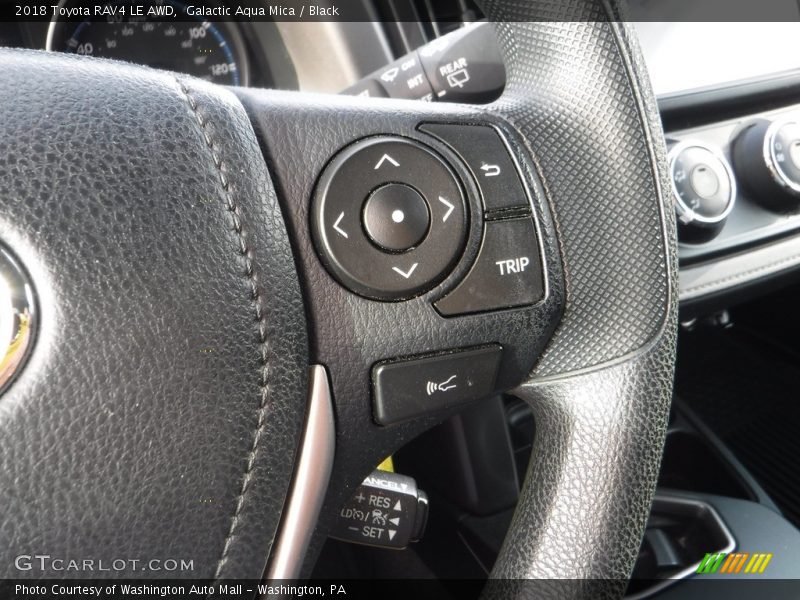 Galactic Aqua Mica / Black 2018 Toyota RAV4 LE AWD