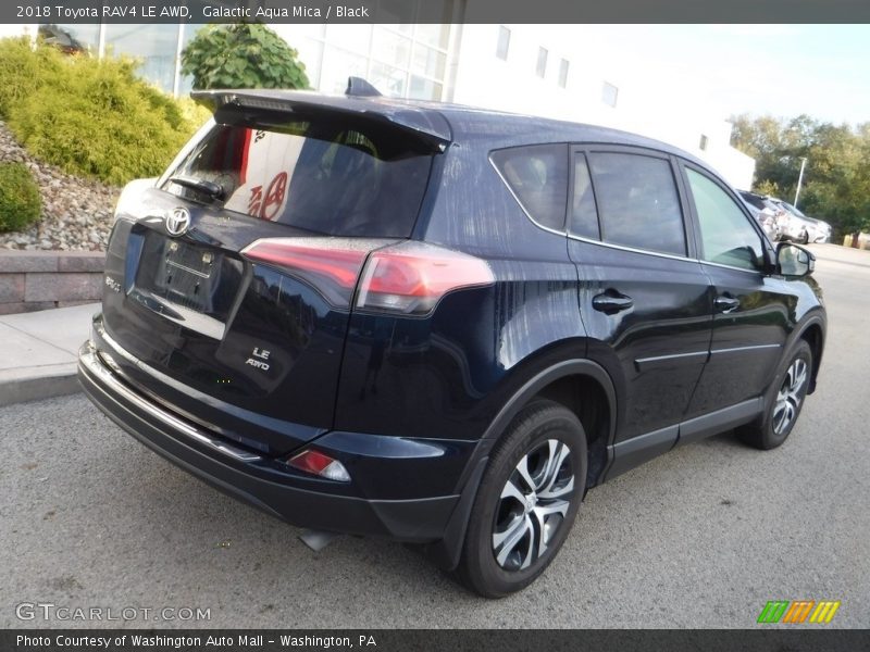 Galactic Aqua Mica / Black 2018 Toyota RAV4 LE AWD