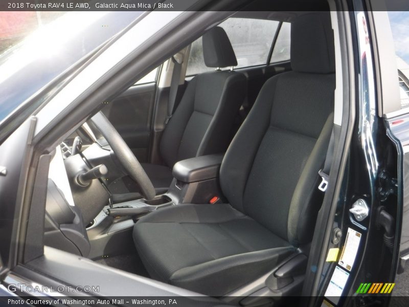 Galactic Aqua Mica / Black 2018 Toyota RAV4 LE AWD