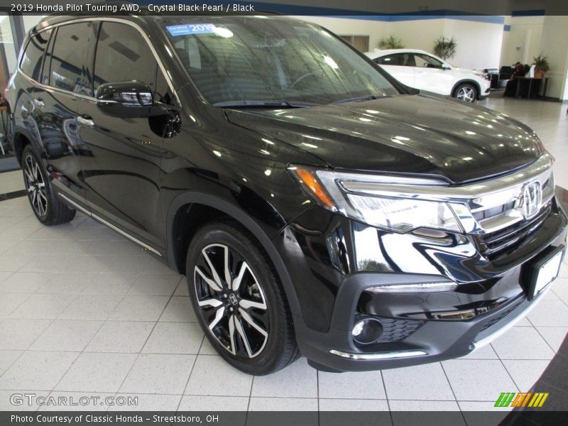 Crystal Black Pearl / Black 2019 Honda Pilot Touring AWD