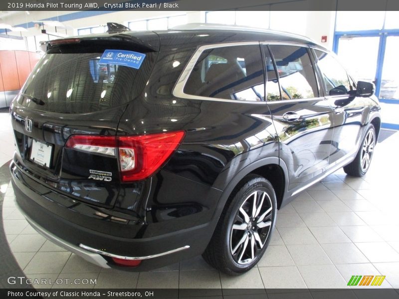 Crystal Black Pearl / Black 2019 Honda Pilot Touring AWD