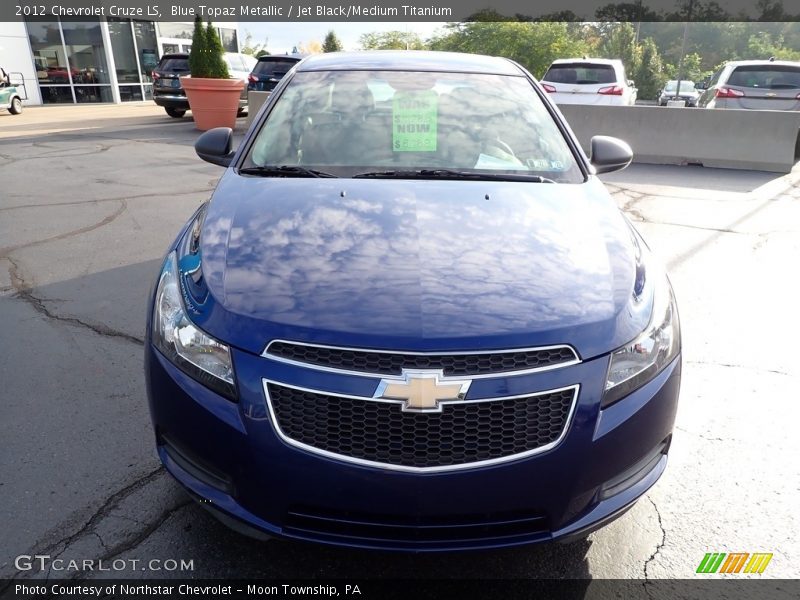 Blue Topaz Metallic / Jet Black/Medium Titanium 2012 Chevrolet Cruze LS