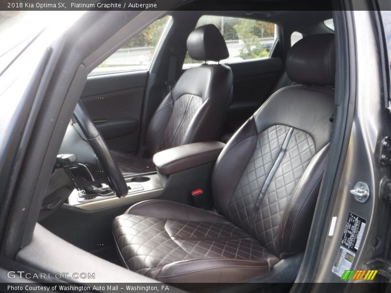 Front Seat of 2018 Optima SX