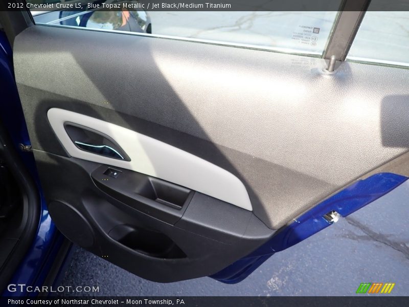 Blue Topaz Metallic / Jet Black/Medium Titanium 2012 Chevrolet Cruze LS