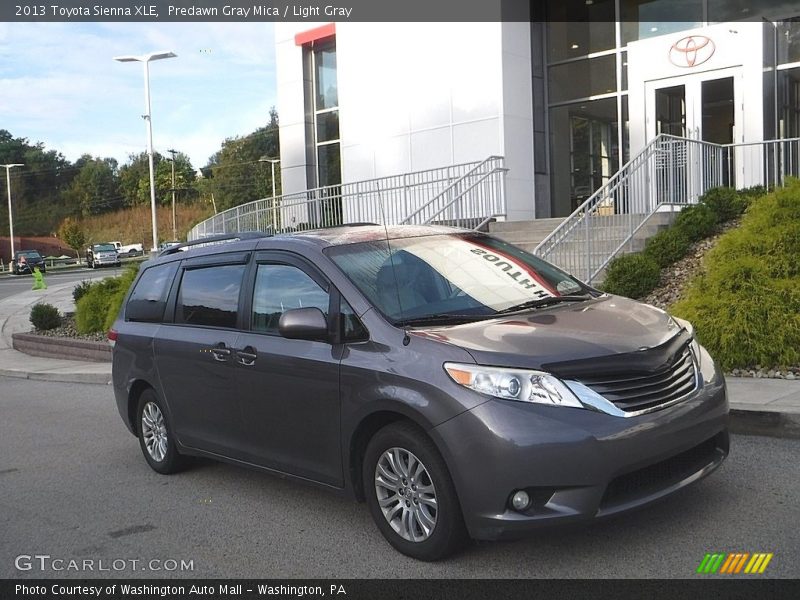 Predawn Gray Mica / Light Gray 2013 Toyota Sienna XLE