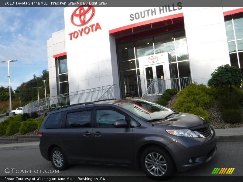 Predawn Gray Mica / Light Gray 2013 Toyota Sienna XLE