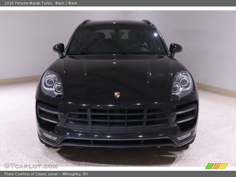 Black / Black 2016 Porsche Macan Turbo