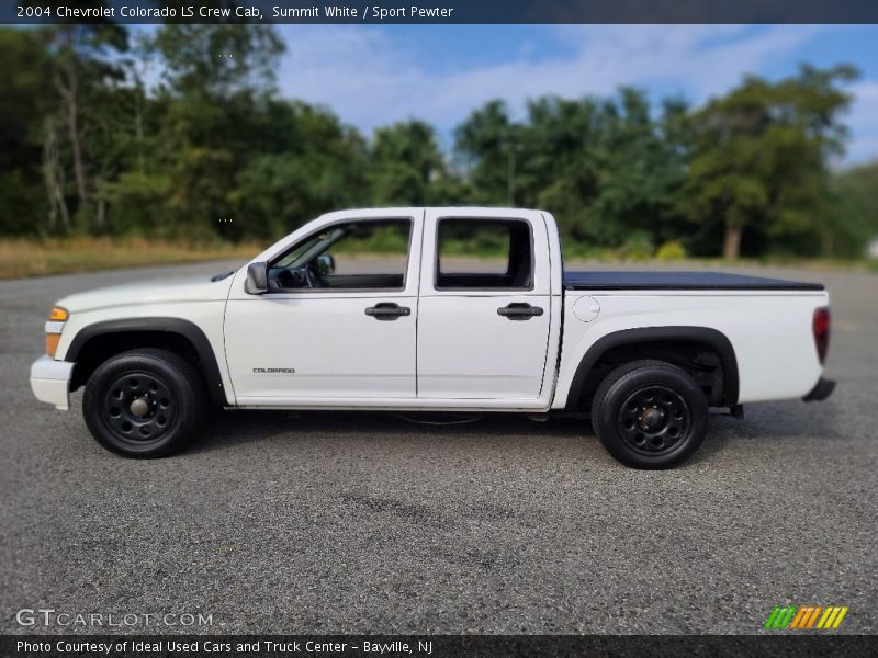 Summit White / Sport Pewter 2004 Chevrolet Colorado LS Crew Cab