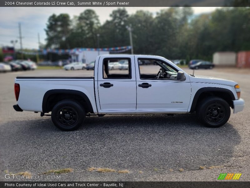 Summit White / Sport Pewter 2004 Chevrolet Colorado LS Crew Cab