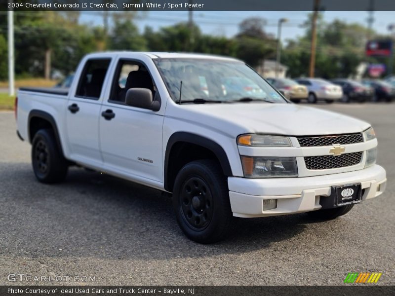 Summit White / Sport Pewter 2004 Chevrolet Colorado LS Crew Cab
