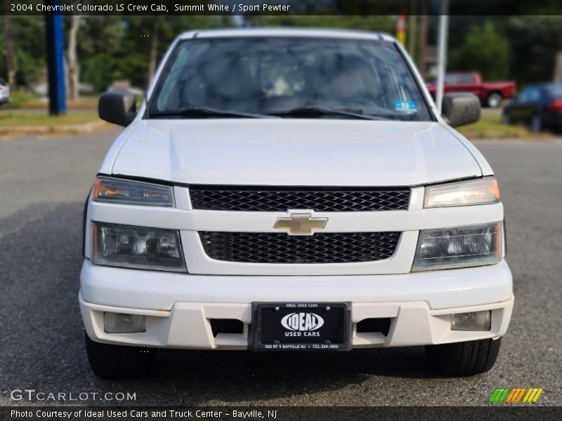 Summit White / Sport Pewter 2004 Chevrolet Colorado LS Crew Cab