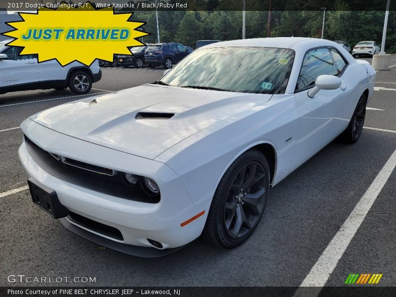 White Knuckle / Black/Ruby Red 2017 Dodge Challenger R/T