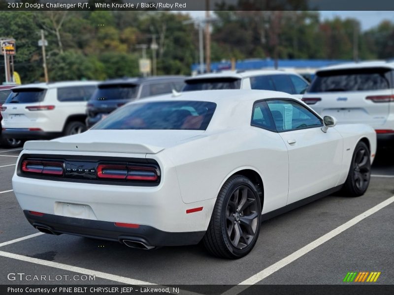 White Knuckle / Black/Ruby Red 2017 Dodge Challenger R/T
