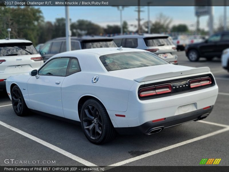 White Knuckle / Black/Ruby Red 2017 Dodge Challenger R/T