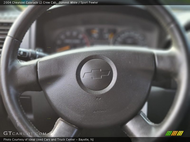 Summit White / Sport Pewter 2004 Chevrolet Colorado LS Crew Cab
