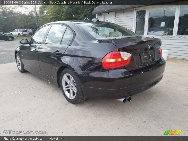 Black Sapphire Metallic / Black Dakota Leather 2008 BMW 3 Series 328i Sedan