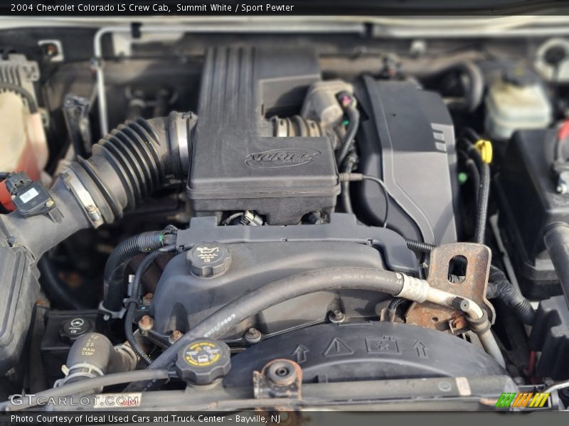 Summit White / Sport Pewter 2004 Chevrolet Colorado LS Crew Cab