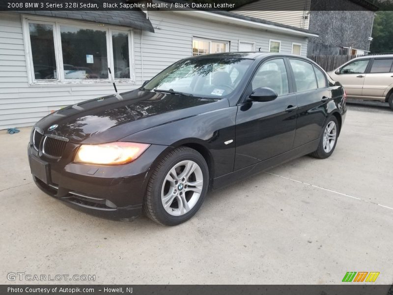 Black Sapphire Metallic / Black Dakota Leather 2008 BMW 3 Series 328i Sedan