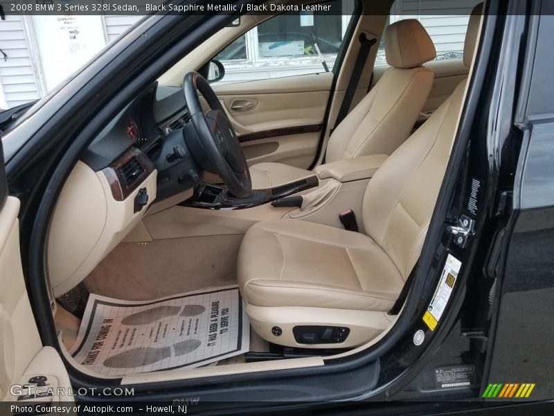 Black Sapphire Metallic / Black Dakota Leather 2008 BMW 3 Series 328i Sedan