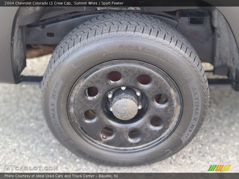 Summit White / Sport Pewter 2004 Chevrolet Colorado LS Crew Cab