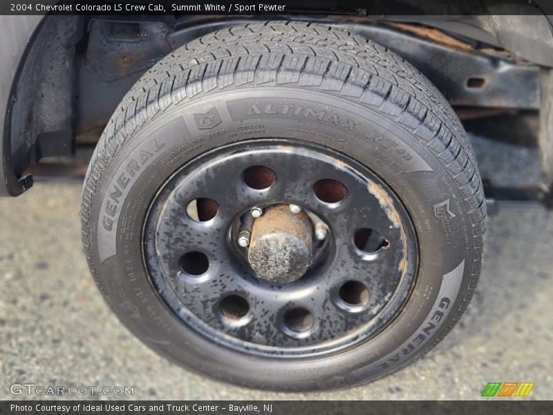 Summit White / Sport Pewter 2004 Chevrolet Colorado LS Crew Cab
