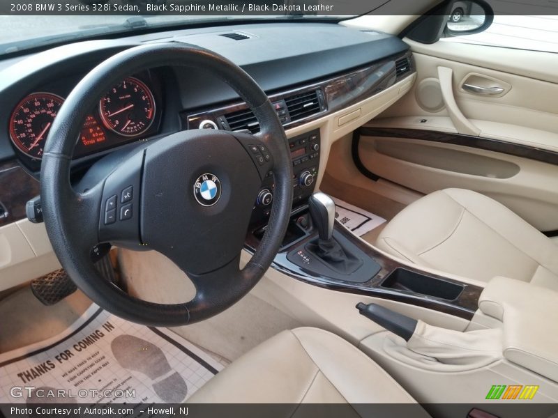 Black Sapphire Metallic / Black Dakota Leather 2008 BMW 3 Series 328i Sedan