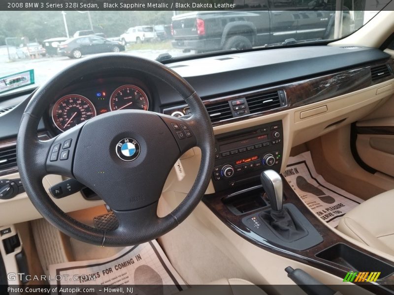 Black Sapphire Metallic / Black Dakota Leather 2008 BMW 3 Series 328i Sedan