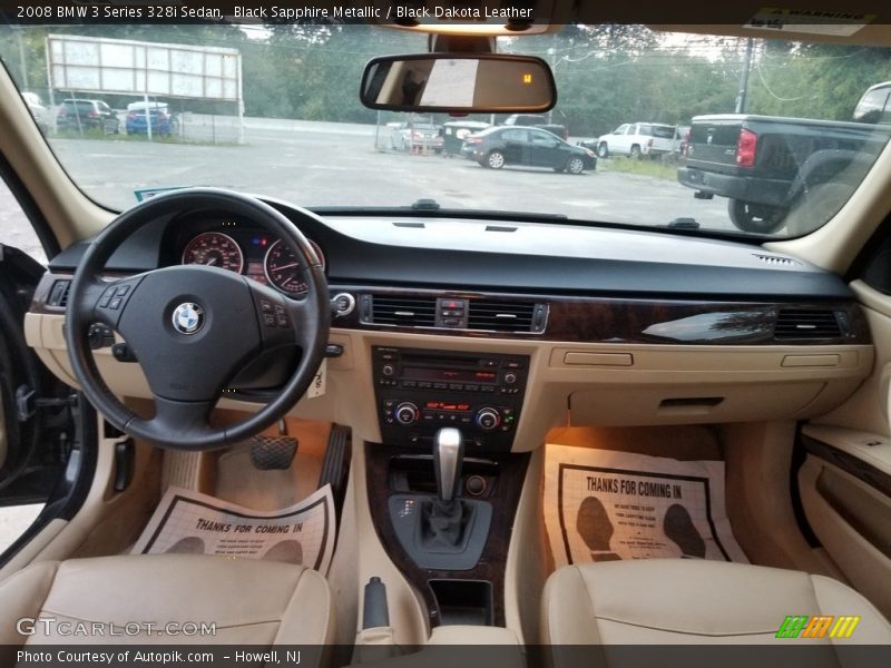 Black Sapphire Metallic / Black Dakota Leather 2008 BMW 3 Series 328i Sedan
