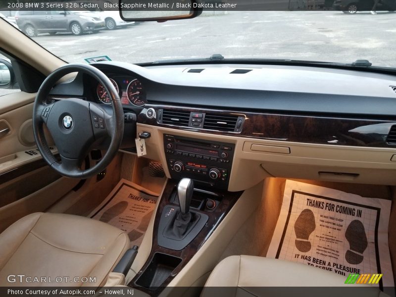 Black Sapphire Metallic / Black Dakota Leather 2008 BMW 3 Series 328i Sedan