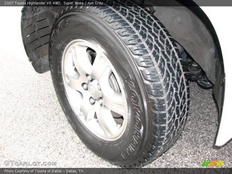 Super White / Ash Gray 2007 Toyota Highlander V6 4WD