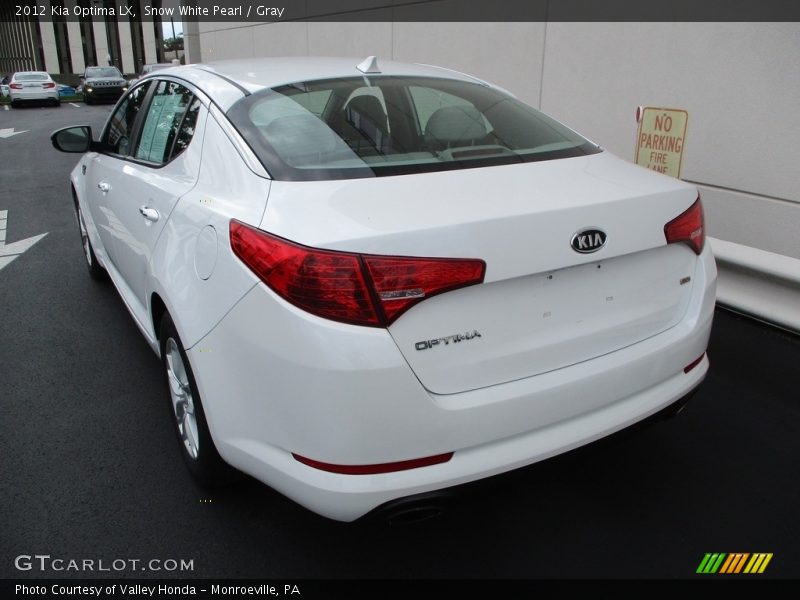 Snow White Pearl / Gray 2012 Kia Optima LX