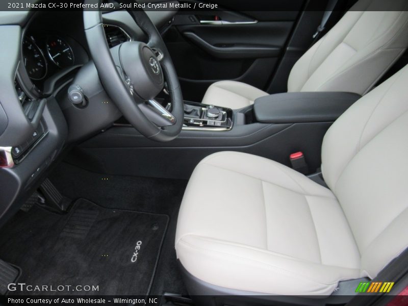 Soul Red Crystal Metallic / Greige 2021 Mazda CX-30 Preferred AWD