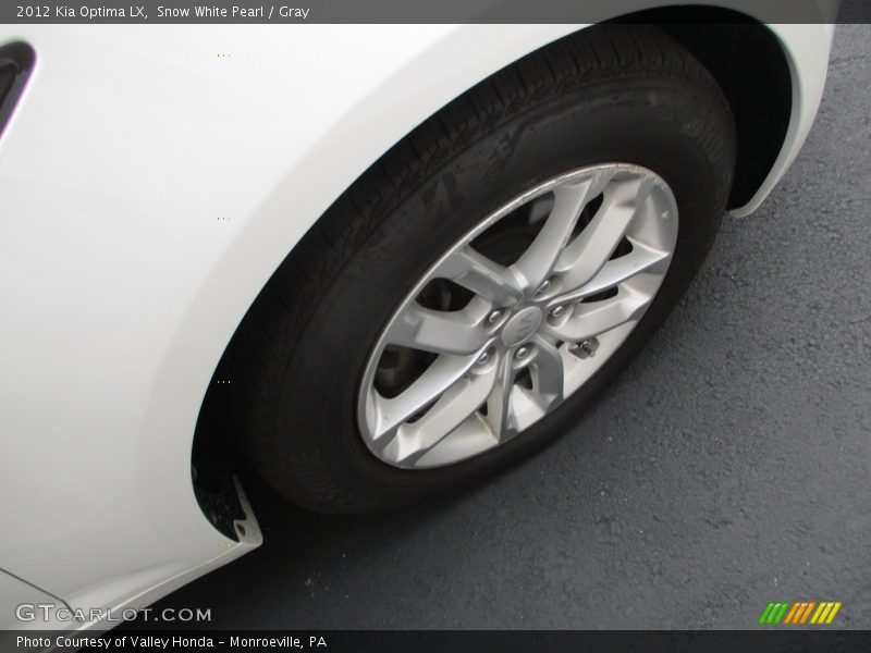 Snow White Pearl / Gray 2012 Kia Optima LX